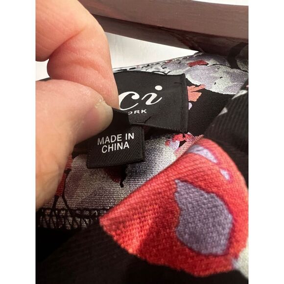 Women's eci New York Dress Size 6 Black Multi - Picture 4 of 6